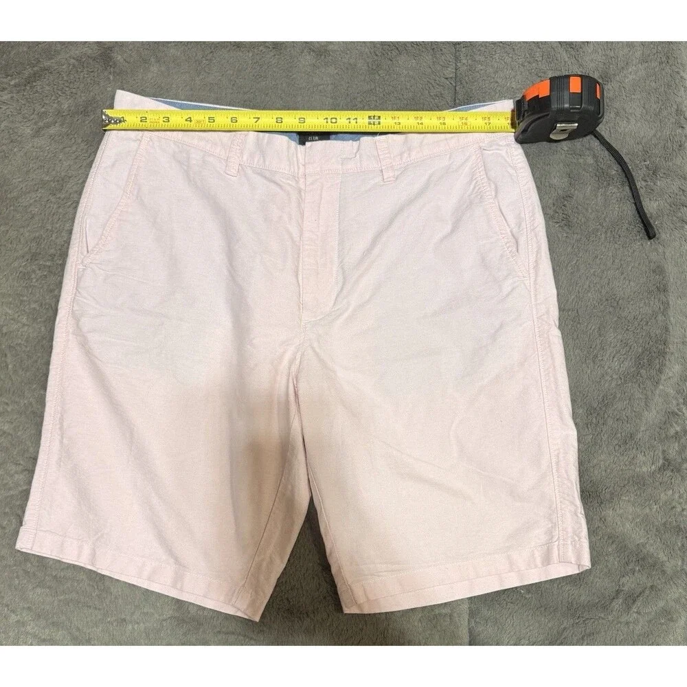 J.Crew Chino Shorts Mens 36 Pink Classic Fit Cotton EUC Summer